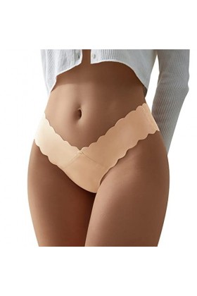 PANPANY Culottes pour Femme Sexy Confortables Tanga Culotte Slips Femme sans Couture Multicolore Multipack sous Vetements Sou