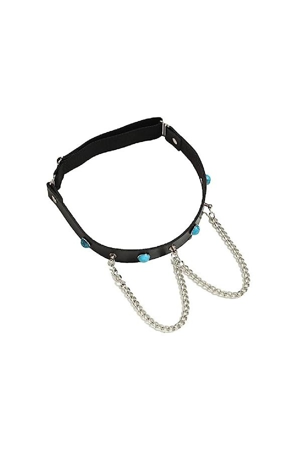 Ranuw Pendentif Porte-Jarretelles Chaîne Punk Jarretelles Jambe Anneaux Cuisse Chaîne Harnais Femmes Filles Bijoux Corps Cade