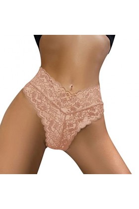 PANPANY Culottes pour Femme Slips Culotte sans Couture sous Vetements Multipack Dentelle Tanga Soutien-Gorge Femme Multicolor