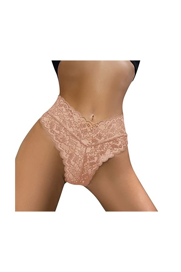 PANPANY Culottes pour Femme Slips Culotte sans Couture sous Vetements Multipack Dentelle Tanga Soutien-Gorge Femme Multicolor