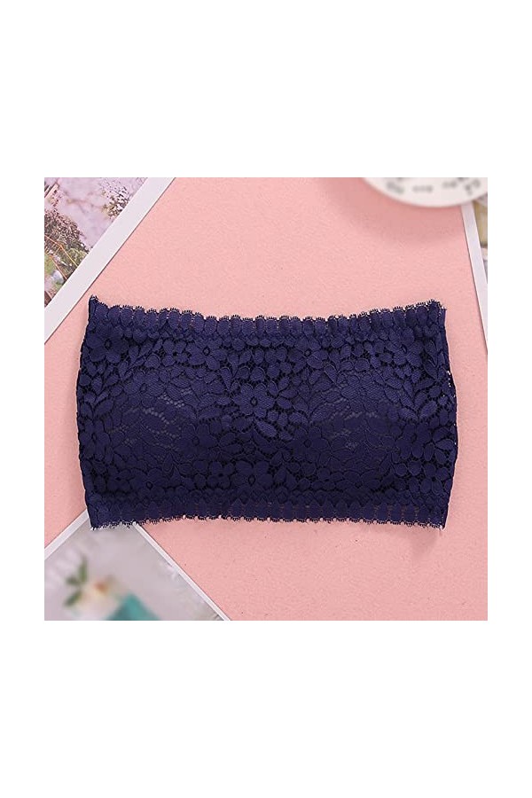 Lingerie Femme Sexy Ensemble Homme Sexy Hot y20.k Femmes été Nouvelle Dentelle Un Mot Wrap Poitrine Anti-dérapant sans Bretel