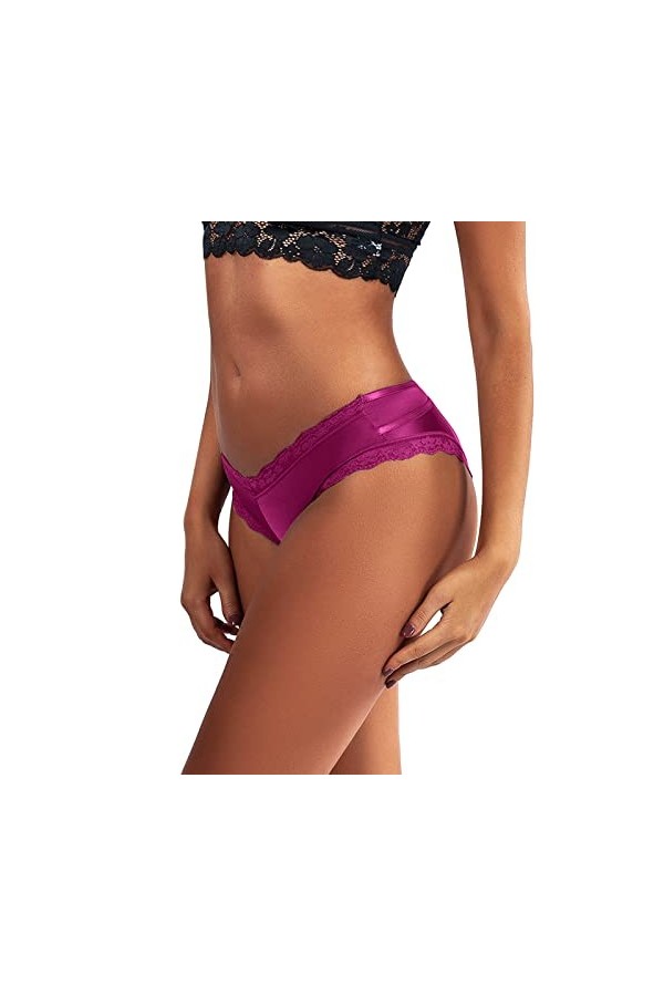 Générique Lingerie Sexy Femme Body et Combinaison Sexy Womens Transparent Dentelle épissage Culottes Coton Creux qualité Resp