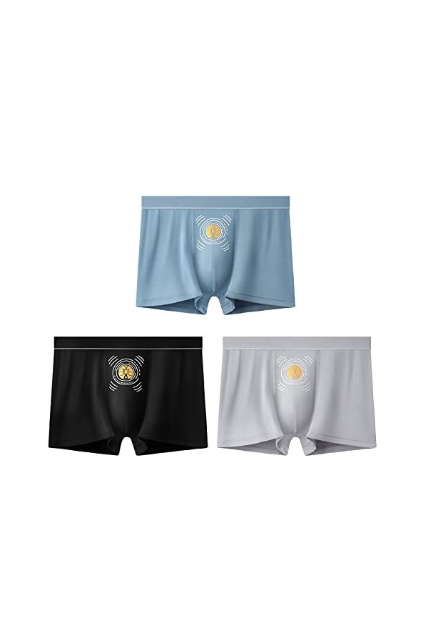 Dinnesis Energy Field Energy Field Sous-vêtements pour homme Durable Homme Croissance et durcissement Sous-vêtements Boxer Ph