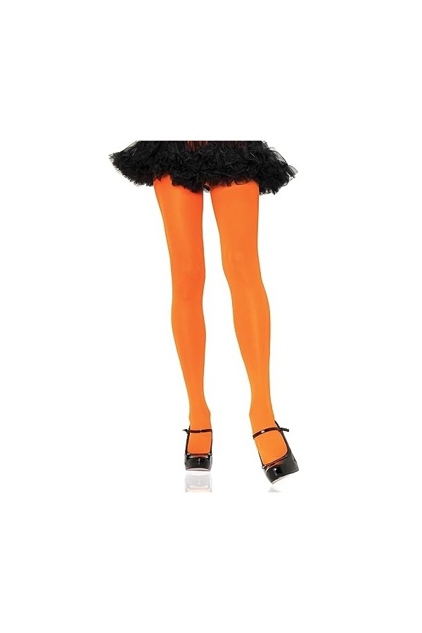 Leg Avenue 7300 Collant en Nylon Orange Tu Eur 34-38