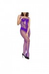 2023 New y/2k Style Lingerie Combinaisons résille Catsuit femmes Transparent entrejambe ouvert voir à travers les bas du corp