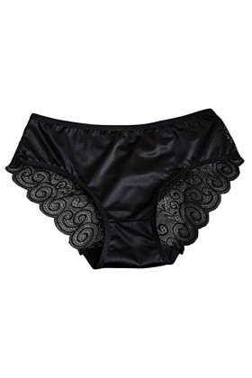 Générique Culotte Invisible Femme sans Couture Strings Dentelle et Satin Sensuelle Culotte Taille Haute Strings Et Tangas Nui