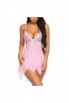 Générique Chemises De Nuit Sexy Femme sous-VêTements Amusants pour Femme Sexy Dentelle Maille Voir à Travers Les sous-VêTemen