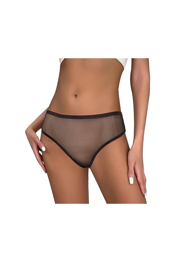 Pianshanzi Strings & Tangas pour femme - Lot de plusieurs culottes en coton - Sans coutures - Culottes respirantes - Culottes