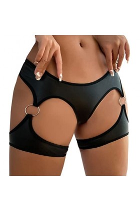 Lingerie Femme Sexy Ensemble Homme Sexy Hot y21k Lingerie pour Femmes 1 PC Body en Cuir Lingerie Sexy découpe O Rring détail 