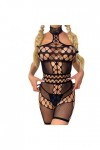 2023 New y/2/k Style Lingerie Pyjama Transparent Femme sous-Vêtements Mesh Bodystockings Sexy Robe Halter Pyjama sous-Vêtemen