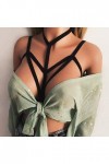 Lingerie De Bain Sexy Femmes évider élastique Cage Soutien-Gorge Bandage à Bretelles Licou Soutien-Gorge Bustier Haut String 