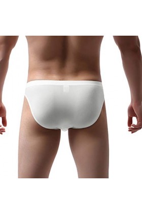 Men s Mode Splexen Briefs Sous-vêtement court sexy New Chic pour homme, Blanc., S