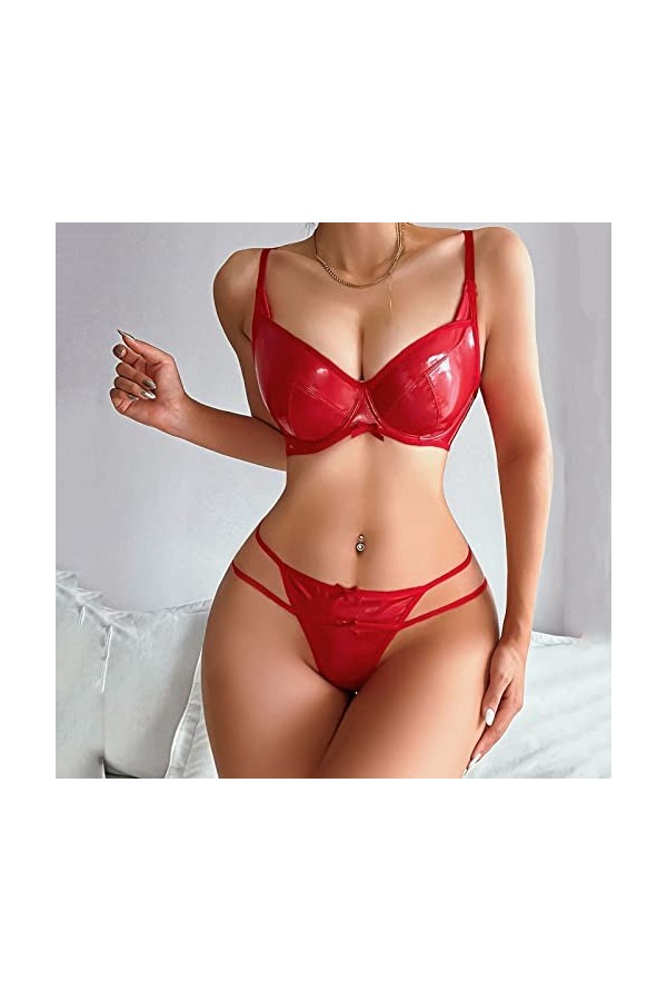Lingerie Sexy Femme Coquine Hot Sexy Bodysuit Femmes Sexy Mode en Cuir sous-Vêtements Sexy Lingerie Pyjamas Ensembles Lingeri