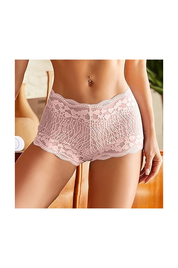 Pianshanzi Strings & Tangas pour femme String sexy érotique avec culotte en dentelle élastique sexy en V String doux pour fem