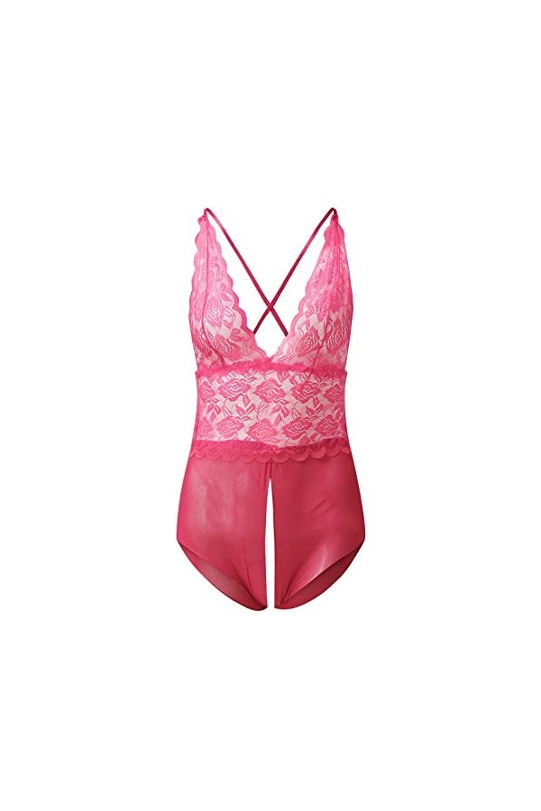 liaddkv Femmes Mode Bobysuit Lingerie Jeu de Rôle Lingerie Sexy Femmes Costumes Rouge Plaid Lingerie Sous-Vêtements Femme Sex