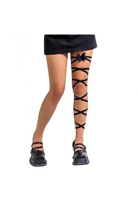 Chaîne de cuisse en forme de papillon en ruban fleur/dentelle pour filles chaudes - Chaîne de jambe élastique tendance pour b