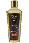 Plaisirs Secrets Huile de Massage Sèche Sensuelle 100% Végétale Fraise 250 ml