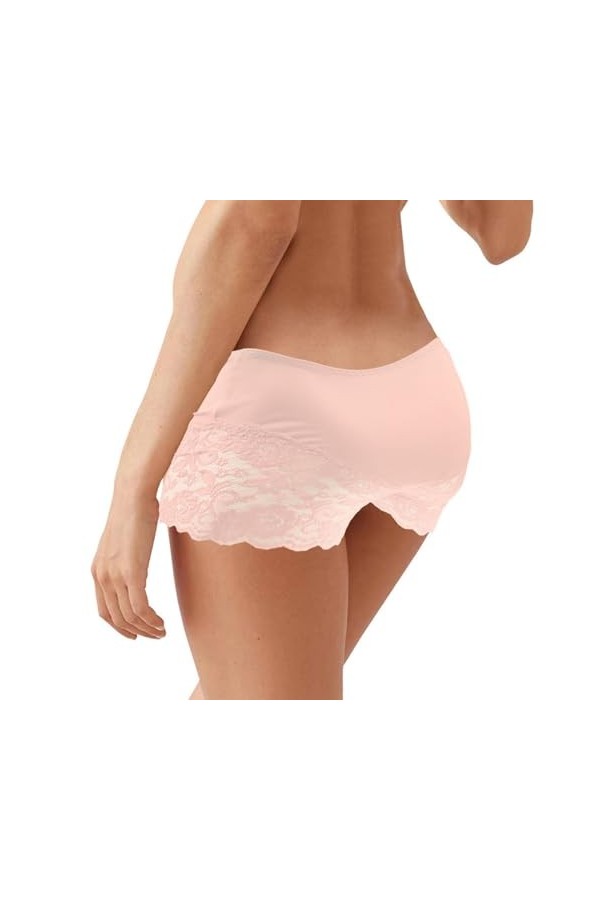 BreakEgg String en dentelle pour homme - Taille basse - Sous-vêtements sexy pour homme - Lingerie de nuit bombée sur le devan
