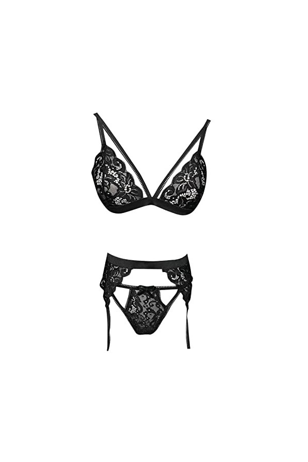 Lingerie Femme Sexy Ensemble Homme Sexy Hot y25k Femmes 3PC Lingerie Ensemble Trois Pièces sous-Vêtements Lingerie sous-Vêtem