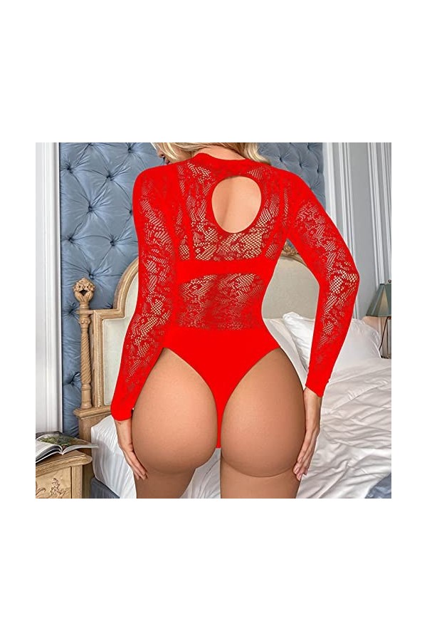 ADMAY 2023 New y27k Style Lingerie Maille à manches longues bas séduisant manteau en maille sexy serré W572 Body Sans Pressio