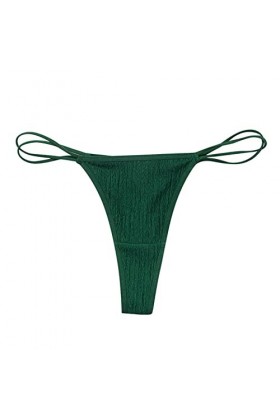 Générique String Femme Sexy Chic Hot Micro String Ficelle Couleur Unie sans Couture Culotte Invisible Culotte Sexy Chic Strin