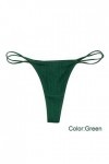 Générique String Femme Sexy Chic Hot Micro String Ficelle Couleur Unie sans Couture Culotte Invisible Culotte Sexy Chic Strin