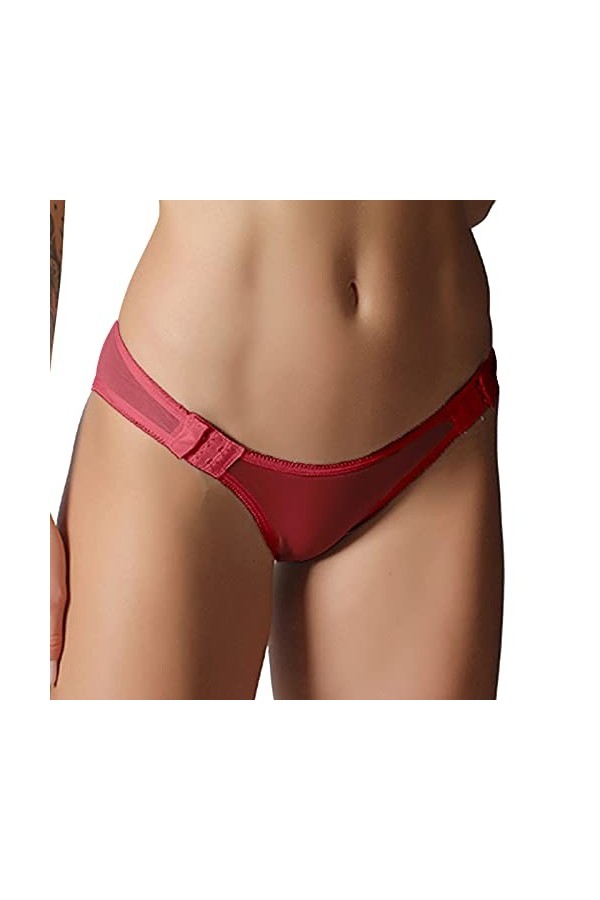 Générique Culottes Sexy Femme Tanga Sexy Taille Basse Transparente Culotte sans Couture String Sexy Chic Hot Sexy Teddy Tanga