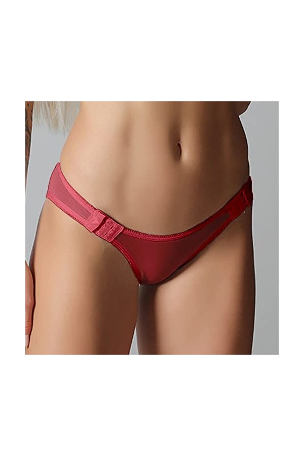 Générique Culottes Sexy Femme Tanga Sexy Taille Basse Transparente Culotte sans Couture String Sexy Chic Hot Sexy Teddy Tanga