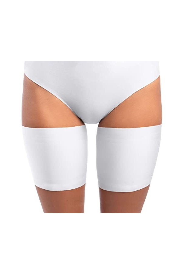 looksy Bandes élastiques de cuisse unisexes beige foncé anti-frottements stretch empêche le frottement de la cuisse doublé de