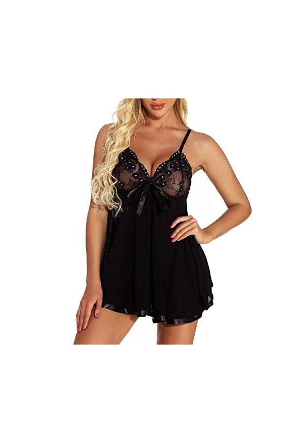 New 2023 -Style Y20K Lingerie dété sexy en dentelle Taille nœud Plus S-6XL Vêtements de nuit Pyjamas Lingerie sexy Costumes 