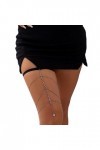 Ranuw Chaîne Cuisse Simple À Plusieurs Couches Chaîne Jambe Élastique Antidérapante Accessoires Jambe Boîte Nuit Bord Mer Dé