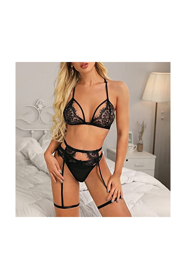 Lingerie Femme Nuisette See Through Harnais Robe Sexy Hot Coquine Nuit Body Sissy Érotique Lingerie Hyper Sexy Harness Nuiset