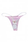 Culotte Femme Tanga String en Coton Slips Shorty Voir à Travers Chaud Transparent érotique Mature Dame Dentelle Florale 2 piè