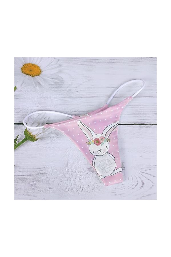 Culotte Femme Tanga String en Coton Slips Shorty Voir à Travers Chaud Transparent érotique Mature Dame Dentelle Florale 2 piè