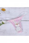 Culotte Femme Tanga String en Coton Slips Shorty Voir à Travers Chaud Transparent érotique Mature Dame Dentelle Florale 2 piè