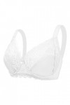 Soutien-gorge femme sous-vêtement en dentelle fine réglable grande taille grand affichage de poitrine petit soutien-gorge ave