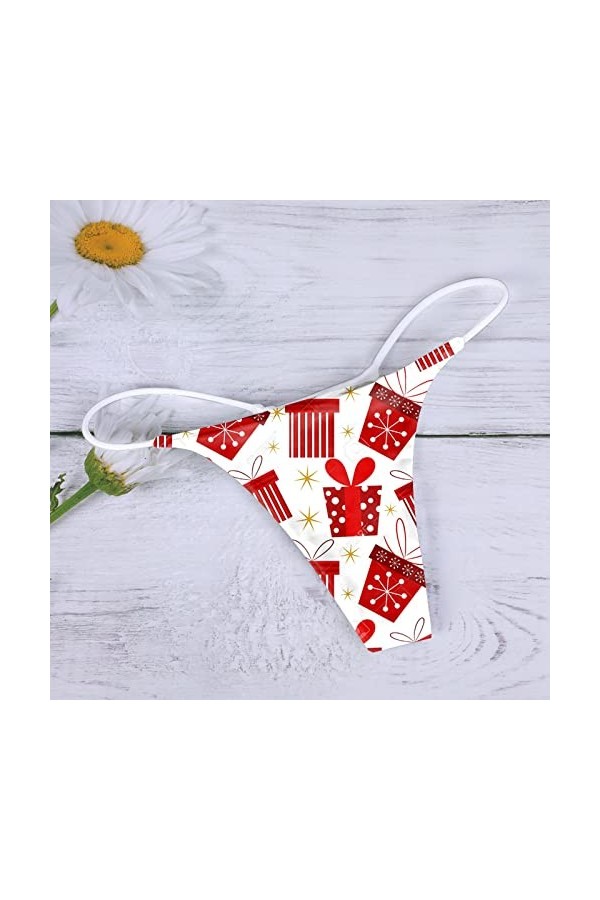 Menstruelle en Coton Biologique String Femme T Back Taille Basse Culotte Coton sous-vêtements sans Couture Sexy G String Biki