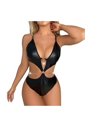 Générique Nuisettes Sexy Femme Harness Body Nuisette Erotisme Teddy Nuit Body See Through De Nuit en Lingerie Combinaison Sen
