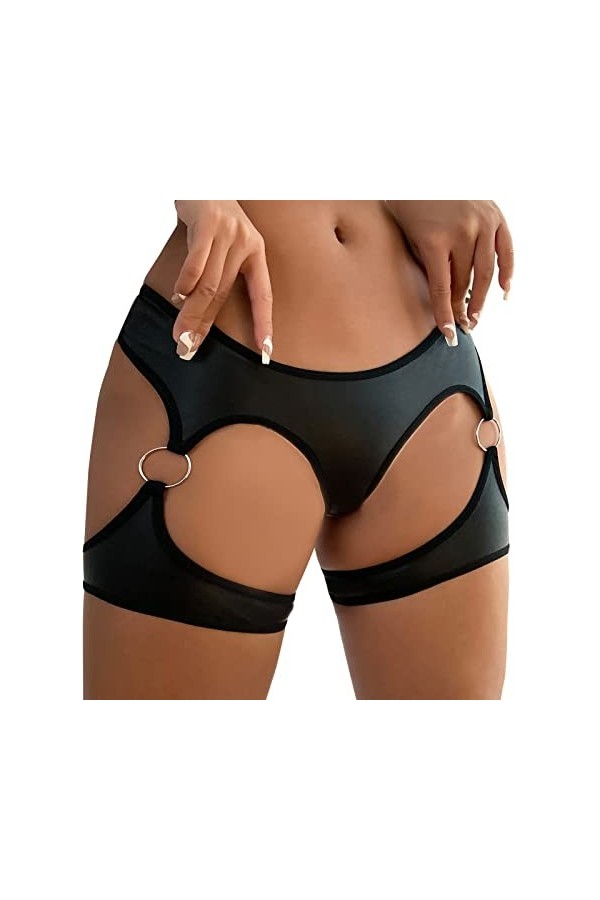 Femmes Sexy Dentelle Dos Nu Combinaison Sexy Lingerie Body V String Femmes sous-vêtements à Faible Perle G Pendentif Lingerie