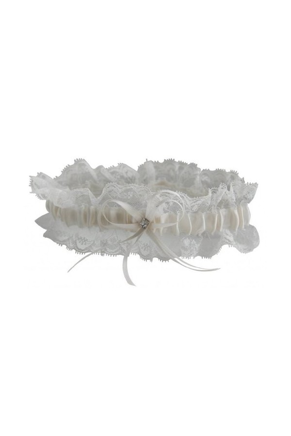 hochzeits-shop-hamburg HBH M8153 Porte-jarretelles Hamburger pour mariage, ivoire, taille unique