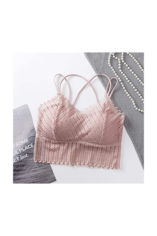 Lingerie Femme Sexy Ensemble Homme Sexy Hot y.2k Femmes Soutien-Gorge Sexy Soutien-Gorge Haut Solide Gilet Dentelle sans Cout