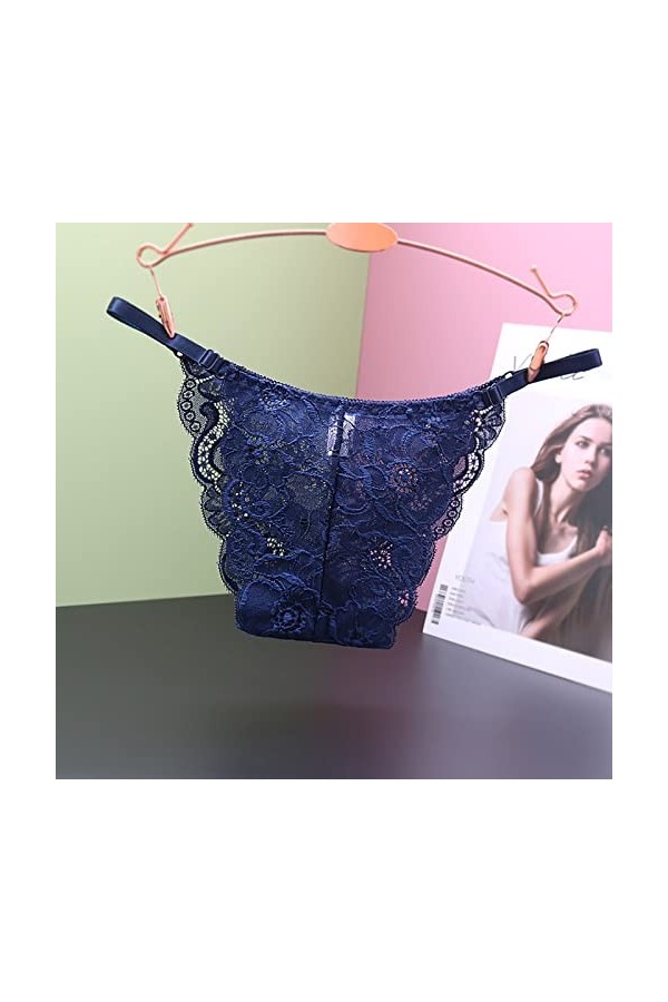 Menstruelle Taille S Culotte en Dentelle Sexy pour Femme sans Couture réglable Taille Basse Ultra Fine Voir à Travers la Culo