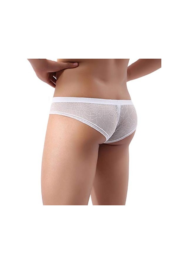 Lingerie Femme Sexy Ensemble Homme Sexy Hot y27k Hommes sous-vêtements Sexy Thong Slips Dentelles Culottes A Lingerie White,