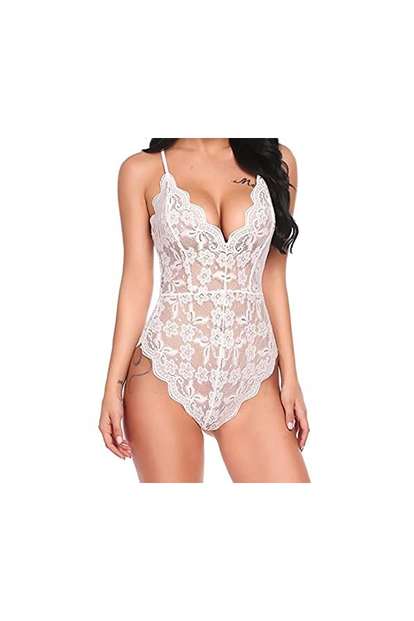 Lingerie Femme Sexy Ensemble Homme Sexy Hot y20.k sous-vêtements Amusants pour Femmes Grande Sangle en Dentelle Sexy brodée V
