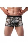 Générique Lingerie Homme Sexy Hot Boxer en Dentelle tricotée Sexy Taille Basse Respirante pour Hommes de Couleur Unie Robe en