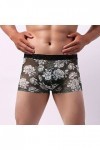 Générique Lingerie Homme Sexy Hot Boxer en Dentelle tricotée Sexy Taille Basse Respirante pour Hommes de Couleur Unie Robe en