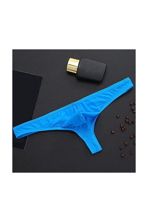 Générique String Homme Sexy Hot Dentelle Slips Boxer String Transparent pour Homme en Maille Fine sous-vêtement Sexy Amusant 