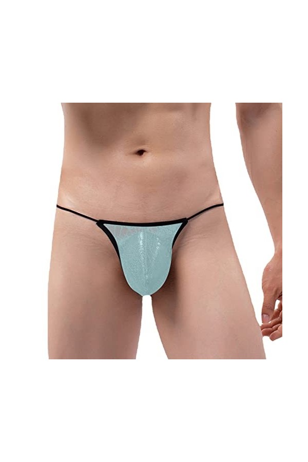 Slip String pour Homme Sexy Hot Elastique sans Couture Slip Homme Sexy Push Up LéGers Respectueux De lenvironnement sous-VêT