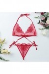 2023 New y*2k Style Lingerie Ensembles de lingerie pour femmes Sexy dentelle réglable dentelle G String pantalon ensemble 2 p