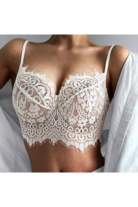 GilRu Femmes Big Backless Ultra Thin Lace Steel Ring sous-vêtements Sexy Cils Soutien-Gorge sous-vêtements Sexy Lingerie Homm